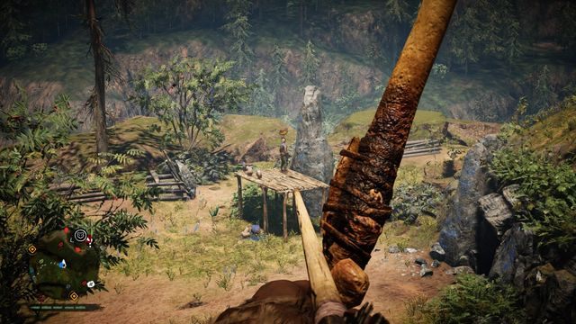 Niektórzy przeciwnicy mają rogi sygnałowe przy sobie. Zlikwiduj ich odpowiednio wcześniej. - Przejmowanie placówek (strażnic) | Podstawy | Far Cry Primal - Far Cry Primal - poradnik do gry