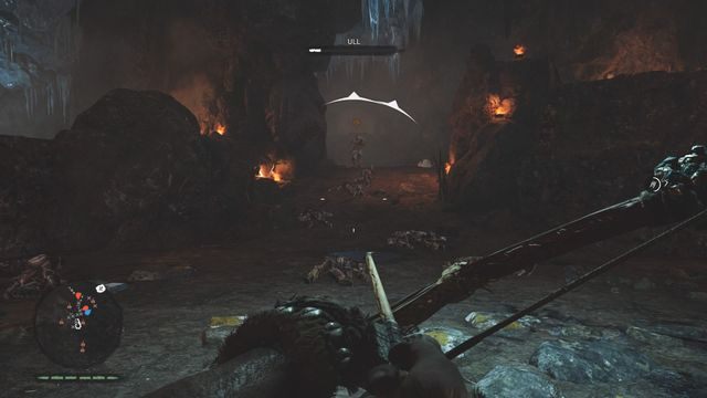Ustawiaj się tak, aby Ull przebiegał w miejscu, gdzie możesz zrzucić sopel lodu. - Ziemia Udam | Opis przejścia | Far Cry Primal - Far Cry Primal - poradnik do gry