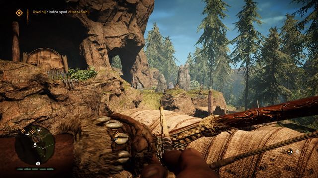 Podchodząc od drugiej strony szybciej dotrzesz do klatki położonej w niższej części. - Ziemia Izila | Opis przejścia | Far Cry Primal - Far Cry Primal - poradnik do gry