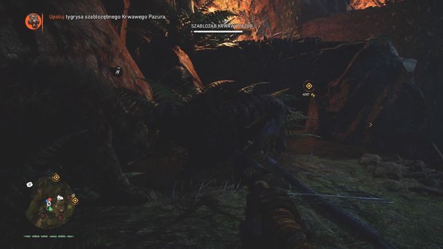 Skorzystaj z okazji, gdy Krwawy Pazur zajęty jest walką z przywołanym przez Ciebie zwierzęciem. - Krwawy Pazur | Polowania Władcy Zwierząt | Far Cry Primal - Far Cry Primal - poradnik do gry