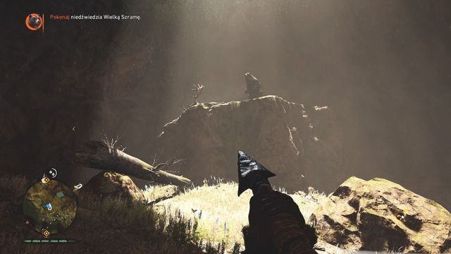 Nie daj misiowi chwili wytchnienia, atakuj od razu po wejściu do jego leża. - Wielka Szrama | Polowania Władcy Zwierząt | Far Cry Primal - Far Cry Primal - poradnik do gry