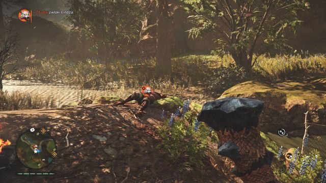 Zbadanie ciała od razu spowoduje atak wilków. - Czerwone Śniegi | Polowania Władcy Zwierząt | Far Cry Primal - Far Cry Primal - poradnik do gry