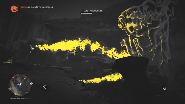 Zwróć uwagę na lodowe półki, które możesz strącić na mamuta. - Krwawy Cios | Polowania Władcy Zwierząt | Far Cry Primal - Far Cry Primal - poradnik do gry