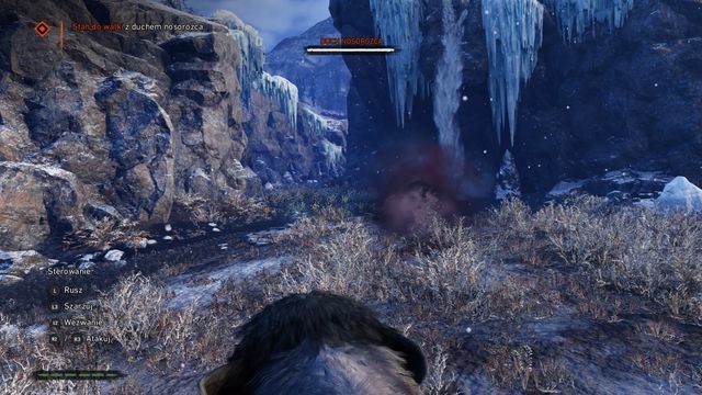 Poczekaj chwilę na zmaterializowanie się nosorożca. - Zwierzęcy pojedynek | Legenda Mamuta | Far Cry Primal - Far Cry Primal - poradnik do gry