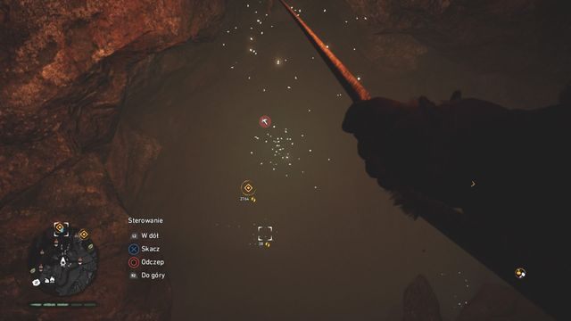 Dopiero, gdy przejdziesz po skałach nieco wyżej będziesz mógł się zaczepić - Rysunki naskalne | Północne Oros | Far Cry Primal - Far Cry Primal - poradnik do gry