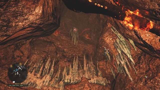 Przepłyń pod drewnianą przeszkodą i przejdź kawałek prosto do miejsca pokazanego na screenie - Ręce Daiszy 1-10 | Północne Oros | Far Cry Primal - Far Cry Primal - poradnik do gry