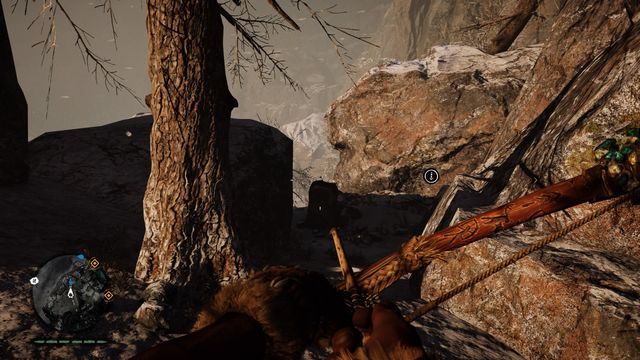 Aby dostać się do tego miejsca musisz przepłynąć przez niewielkie jeziorko - Totemy Ducha | Północne Oros | Far Cry Primal - Far Cry Primal - poradnik do gry