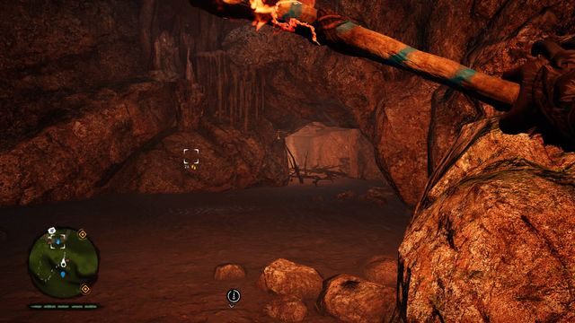 W pobliżu zaznaczonego na mapie rysunku odnajdziesz zarośnięte przejście - Rysunki naskalne | Centralne Oros | Far Cry Primal - Far Cry Primal - poradnik do gry