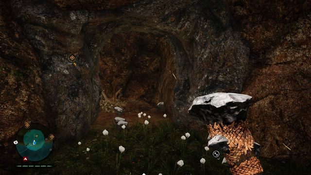 W masywie skalnym zlokalizuj przeszkodę z kamieni, którą możesz zniszczyć (od strony rzeki) - Manele Łindźa | Centralne Oros | Far Cry Primal - Far Cry Primal - poradnik do gry