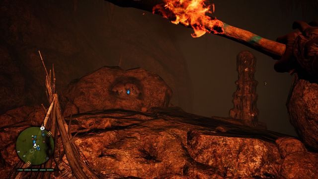 Po drugiej stronie wyjdź z wody i dwukrotnie wejdź po pnączach do góry - Rysunki naskalne | Południowe Oros | Far Cry Primal - Far Cry Primal - poradnik do gry