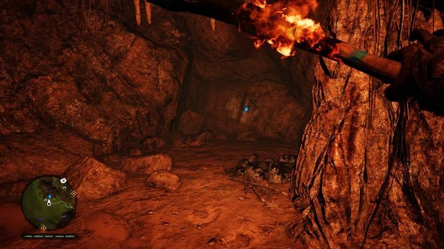 Następnie zrób to jeszcze raz i opuść się na dół, korzystając ze szponu do wspinaczki - Rysunki naskalne | Południowe Oros | Far Cry Primal - Far Cry Primal - poradnik do gry