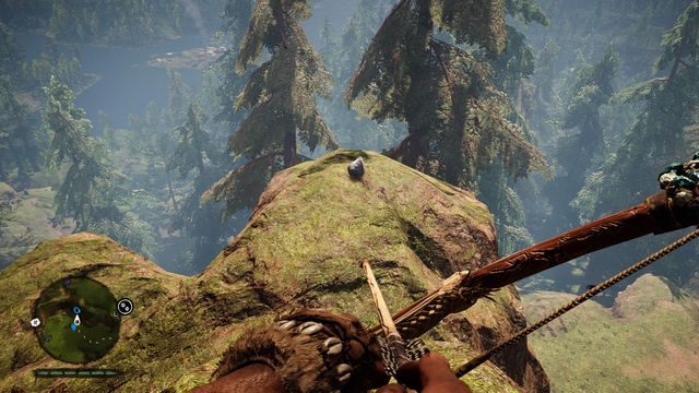 Na skale, przy krawędzi, w górnej części tego miejsca - Ręce Daiszy | Południowe Oros | Far Cry Primal - Far Cry Primal - poradnik do gry