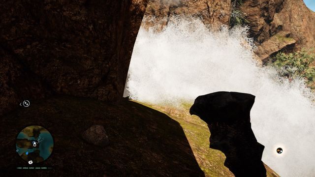 Na skale, obok wodospadu - Ręce Daiszy | Południowe Oros | Far Cry Primal - Far Cry Primal - poradnik do gry