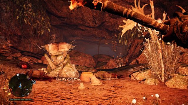 Podest znajduje się przed wejściem do kryjówki - Totemy Ducha | Południowe Oros | Far Cry Primal - Far Cry Primal - poradnik do gry