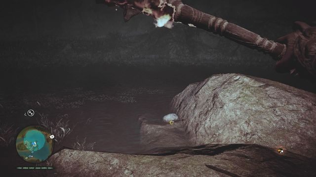 Przy kamieniu, na skraju wysepki - Manele Łindźa | Południowe Oros | Far Cry Primal - Far Cry Primal - poradnik do gry