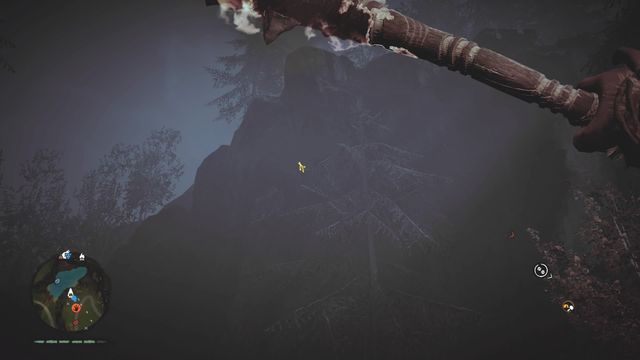 Ponad grotą, w której znajduje się sakwa - Maski Izila | Południowe Oros | Far Cry Primal - Far Cry Primal - poradnik do gry