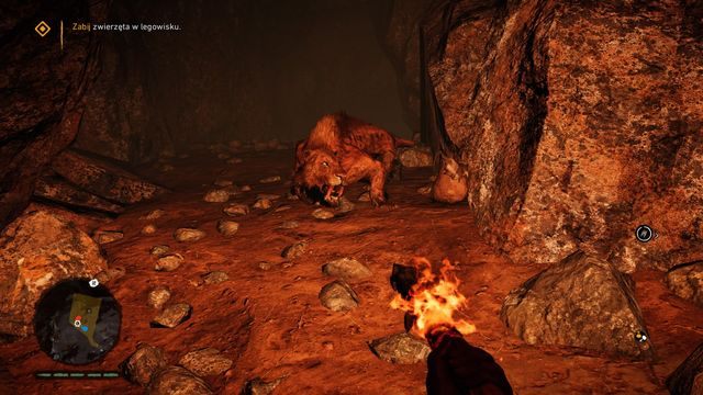 Odstraszaj tygrysa zapaloną włócznią lub maczugą. - Kościana jaskinia (Poszukiwaczka Saila) | Opis przejścia | Far Cry Primal - Far Cry Primal - poradnik do gry