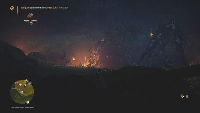 Wspomóż się wzrokiem łowcy, aby zlokalizować cele misji. - Zaginiony totem (Rzemieślnik Łogi) | Opis przejścia | Far Cry Primal - Far Cry Primal - poradnik do gry