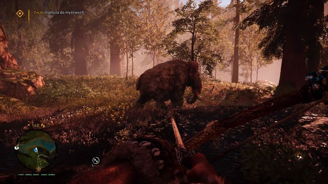 Sprowokuj mamuta, aby ten ruszył za Tobą. - Wielkie zwierzę (Łowczyni Dźaima) | Opis przejścia | Far Cry Primal - Far Cry Primal - poradnik do gry