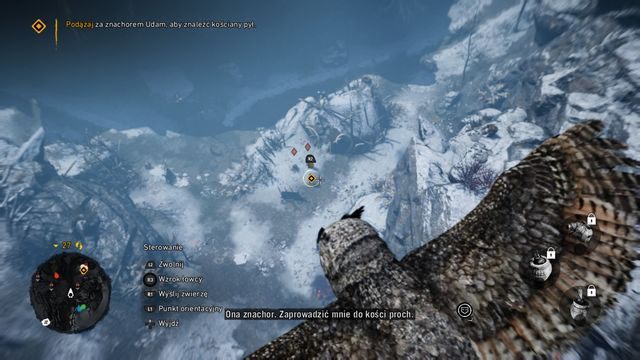 Za pomocą sowy bez problemu zlokalizujesz swój cel. - Kościany pył (Dah) | Opis przejścia | Far Cry Primal - Far Cry Primal - poradnik do gry