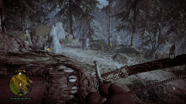 Przy pomocy wzroku łowcy z łatwością zlokalizujesz potrzebne worki z nasionami. - Nasiona słońca (Roszani) | Opis przejścia | Far Cry Primal - Far Cry Primal - poradnik do gry