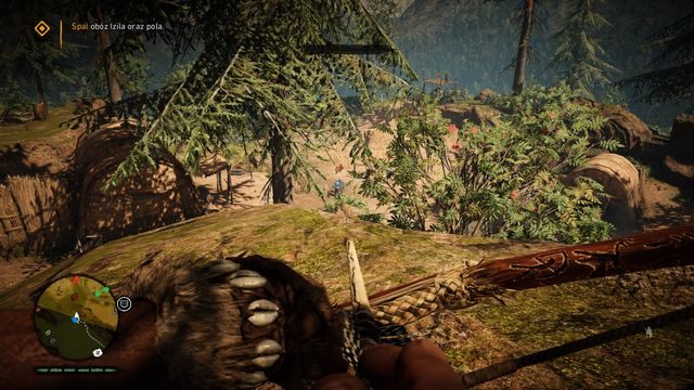 Z góry będziesz miał doskonały widok na obóz. - Pożar (Roszani) | Opis przejścia | Far Cry Primal - Far Cry Primal - poradnik do gry