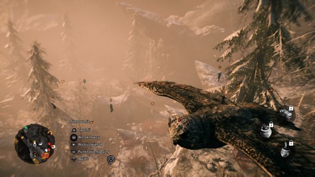 Skorzystanie z sowy ułatwi zaplanowanie ataku. - Fort Wielkiego Drzewa (Udam) | Forty | Far Cry Primal - Far Cry Primal - poradnik do gry