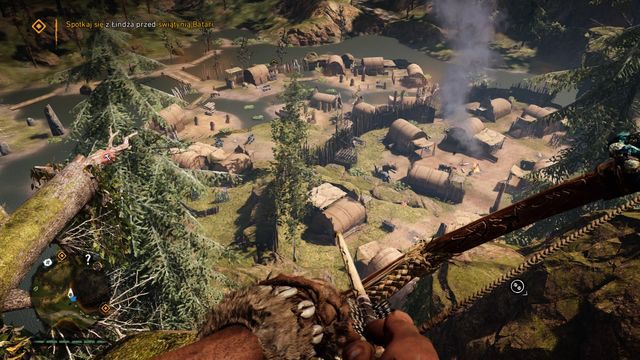 Uderzając od góry możesz przemykać pomiędzy skałami i razić wrogów z dystansu. - Fort Ognistego Krzyku (Izila) | Forty | Far Cry Primal - Far Cry Primal - poradnik do gry