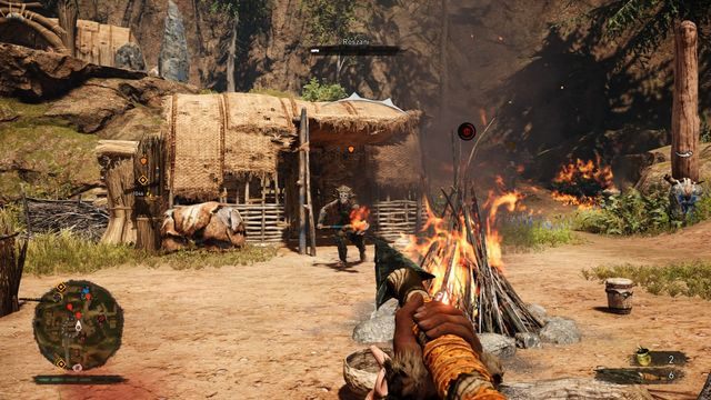 Ciężkozbrojni stanowią najtrudniejszy orzech do zgryzienia w tym obozie. - Fort Ognistego Krzyku (Izila) | Forty | Far Cry Primal - Far Cry Primal - poradnik do gry