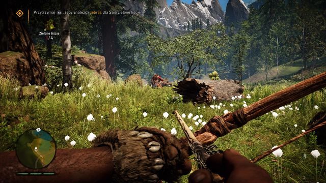 Zachodząc przeciwnika od tyłu możesz skorzystać z możliwości szybkiej eliminacji. - Głębokie rany | Opis przejścia | Far Cry Primal - Far Cry Primal - poradnik do gry