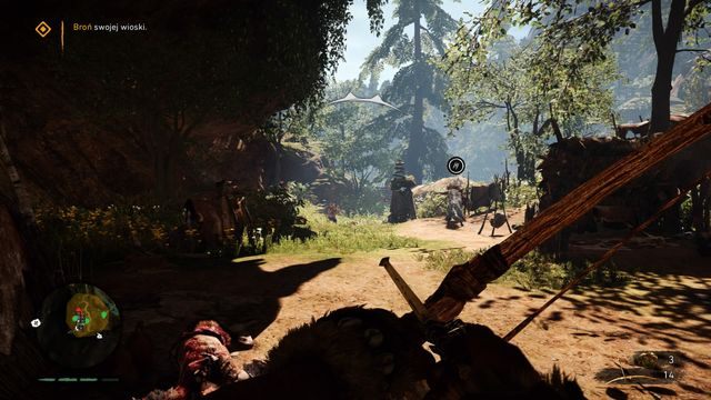 Zostając trochę w tyle możesz pokusić się o eliminacje przeciwników z względnie bezpiecznej odległości. - Atak Udam | Opis przejścia | Far Cry Primal - Far Cry Primal - poradnik do gry