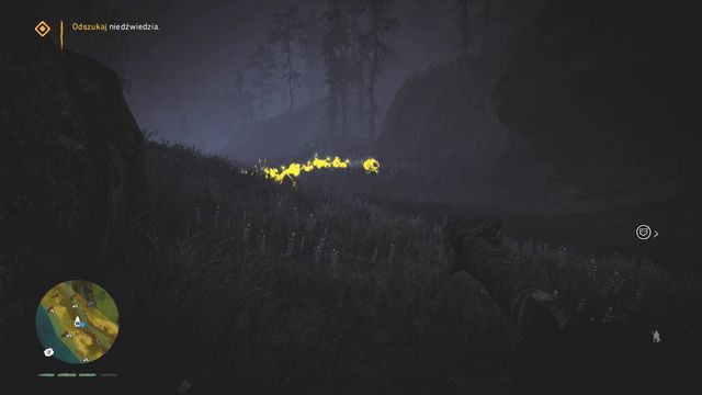 Zlokalizuj ciągnący się za niedźwiadkiem zapach. - Na polowaniu (Łowczyni Dźaima) | Opis przejścia | Far Cry Primal - Far Cry Primal - poradnik do gry