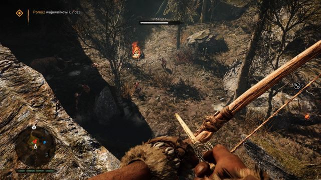 Szybko poślij strzały w kierunku atakujących Karusza przeciwników. - Towarzysz w potrzebie (Wojownik Karusz) | Opis przejścia | Far Cry Primal - Far Cry Primal - poradnik do gry