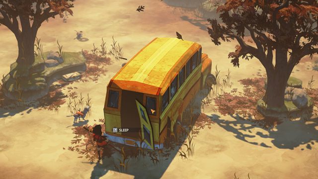 Autobusy to - obok budynków - jedyne miejsca, w których można się bezpiecznie przespać. - Jak utrzymać stałą temperaturę ciała? | Przetrwanie | The Flame in the Flood - The Flame in the Flood - poradnik do gry
