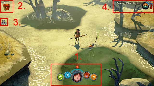 1 - Interfejs | Podstawowe informacje | The Flame in the Flood - The Flame in the Flood - poradnik do gry