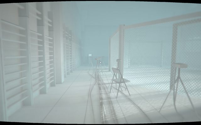 Po wyjściu na zewnątrz klatki, znajdziesz terminal w tym samym pomieszczeniu - Terminale komuputerowe | Sekrety SUPERHOT - SUPERHOT - poradnik do gry