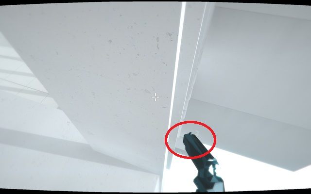 Patrząc z krawędzi okna, dostrzeżesz na dole mały kawałek podłogi - Terminale komuputerowe | Sekrety SUPERHOT - SUPERHOT - poradnik do gry