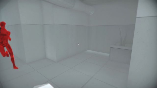 Fałszywa ściana za rogiem po prawej stronie od miejsca rozpoczęcia - Terminale komuputerowe | Sekrety SUPERHOT - SUPERHOT - poradnik do gry