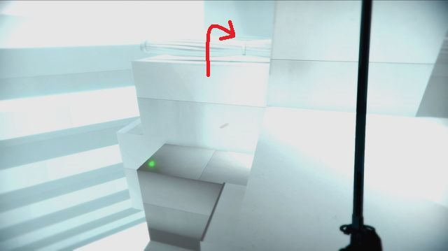 Przeskocz na drugi dach, a za nim na niższy poziom wprost do terminala - Terminale komuputerowe | Sekrety SUPERHOT - SUPERHOT - poradnik do gry