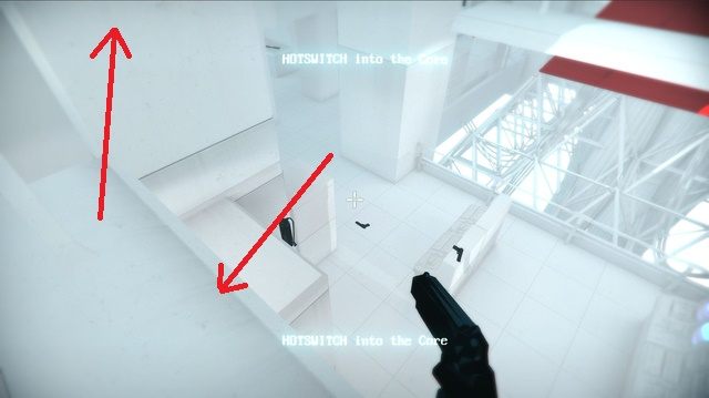 Pokonaj drogę na ścianę używając murków i lampy - Terminale komuputerowe | Sekrety SUPERHOT - SUPERHOT - poradnik do gry
