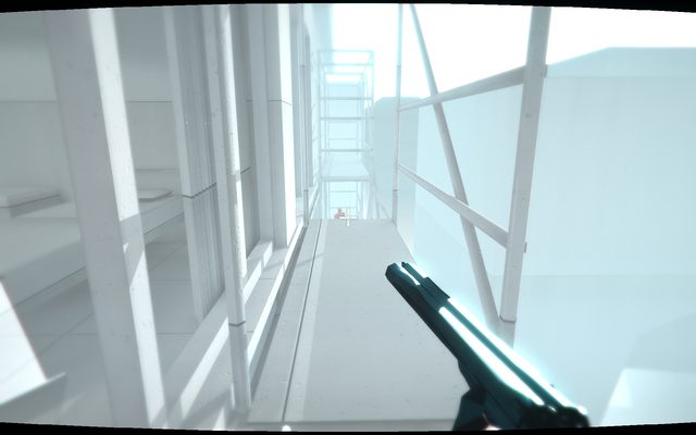 Pierwszy atak zawsze będzie pomyślny, uważaj jednak na wroga na niższym piętrze rusztowania - Poziomy 11-15 | Opis przejścia SUPERHOT - SUPERHOT - poradnik do gry