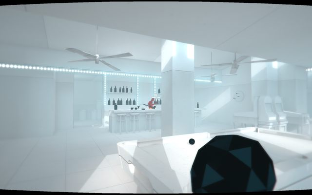 Możesz użyć dowolnego ciemnego elementu ze świata gry, jako potencjalnej broni - Informacje wstępne | Podstawy SUPERHOT - SUPERHOT - poradnik do gry