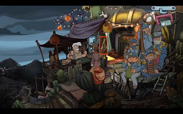 Maszeruj teraz do orkiestry, gdzie wręcz Zoonowi gryzonia - Zdobądź broń | Rozdział pierwszy Deponia Doomsday - Deponia Doomsday - poradnik do gry