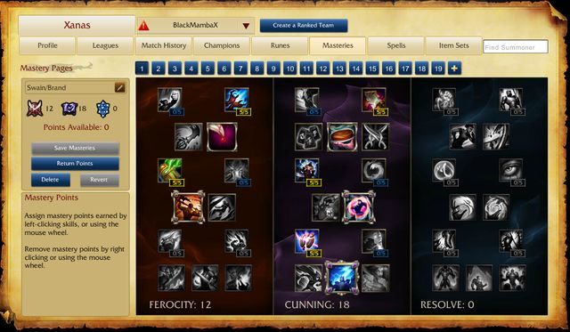 Drzewko Ferocity - Brand Mid - specjalizacje | League of Legends - League of Legends - poradnik do gry