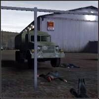 Kieruj się w stronę zaparkowanych wozów, które widziałeś przy magazynie - Bridge Across the Dnestr - część 1 | Misja 4 w IGI 2 Covert Strike - IGI 2: Covert Strike - poradnik do gry