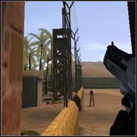 Jeśli chcesz wyjrzyj przez wschodnie okno i ustrzel kilku wrogów oraz kamerę przymocowaną do wieżyczki - Prison Escape - część 3 | Misja 9 w IGI 2 Covert Strike - IGI 2: Covert Strike - poradnik do gry