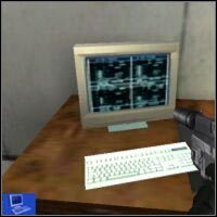 Idź na północ a po dotarciu do biur skieruj się do tego, które usytuowano w płd-zach rogu pomieszczenia - Showdown at the Docks - część 1 | Misja 13 w IGI 2 Covert Strike - IGI 2: Covert Strike - poradnik do gry