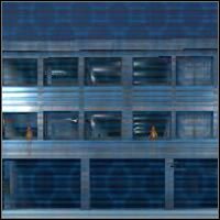 Kieruj się w stronę zaznaczonego budynku, jeśli chcesz na termogoglach możesz podglądać lokalizacje wrogich wartowników - Showdown at the Docks - część 2 | Misja 13 w IGI 2 Covert Strike - IGI 2: Covert Strike - poradnik do gry