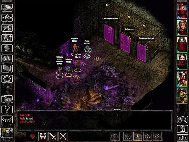 Pierwsza sala świątyni to więzienie (M10,8), w którym możesz porozmawiać z Keherremem oraz z Madele i odblokować powiązane z tymi postaciami poboczne questy (The Missing Patrol i The Eyeless Priestess - ich opisy są w rozdziale poradnika dotyczącym opcjonalnych zadań lokacji M10) - Zdobycie kamienia Wardstone - zadanie główne - Troll Claw Woods - Baldurs Gate: Siege of Dragonspear - poradnik do gry