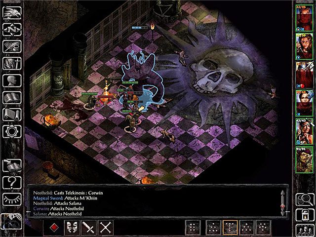 W komnacie rytuałów (M10,13) zmuszony zostaniesz do stoczenia trudnej walki z potworem Neothelidem - Zdobycie kamienia Wardstone - zadanie główne - Troll Claw Woods - Baldurs Gate: Siege of Dragonspear - poradnik do gry